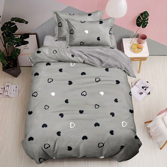 Μονά Σετ σεντόνια με λάστιχο, 100% Βαμβάκι, 4 τμχ. T60-152