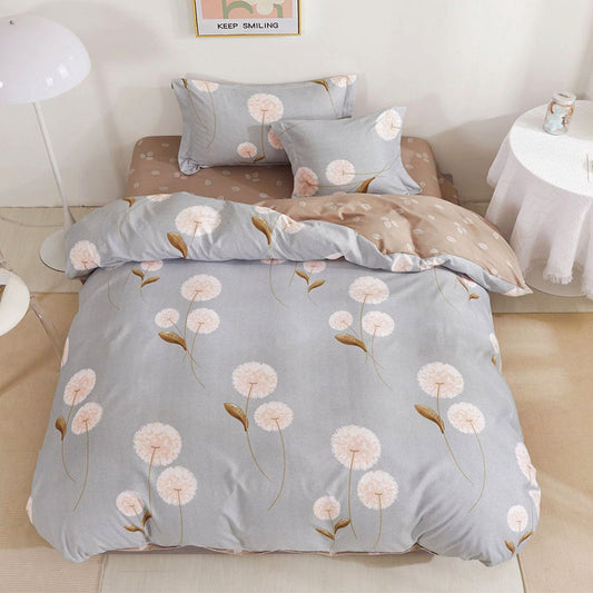 Μονά Σετ σεντόνια με λάστιχο, 100% Βαμβάκι, 4 τμχ. T60-84