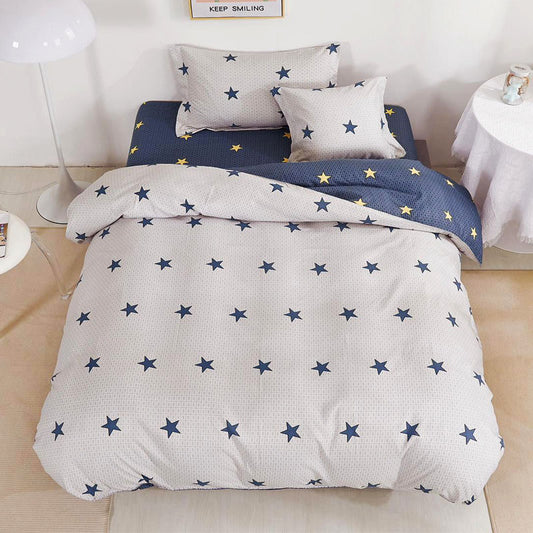 Μονά Σετ σεντόνια με λάστιχο, 100% Βαμβάκι, 4 τμχ. T60-93