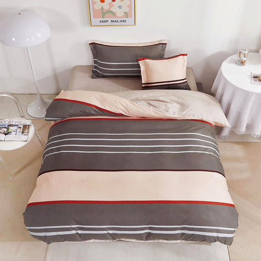 Μονά Σετ σεντόνια με λάστιχο, 100% Βαμβάκι, 4 τμχ. T60-94