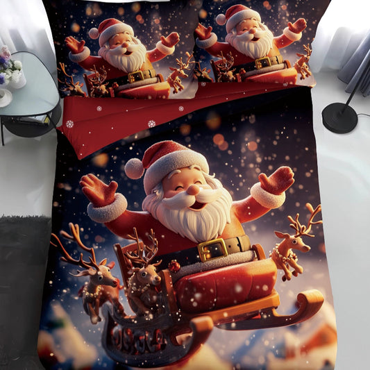 Χριστουγεννιατικα Σετ Σεντόνια  μονό / διπλό, 100% Βαμβάκι, κωδικό Q2-42